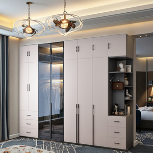 Customized legno <span class=keywords><strong>armadio</strong></span> ENF domestico unità di stoccaggio scorrevole in legno <span class=keywords><strong>con</strong></span> sei-otto porte <span class=keywords><strong>per</strong></span> un grande guardaroba camera da letto mobili - Product Image 1