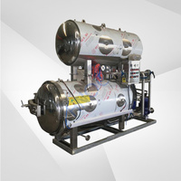 Machine d'autoclave de stérilisation de ligne d'autoclave d'ormeau de conserve de haricot 200L 500l pour le pot et la boîte en verre de viande