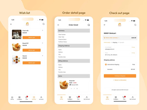 Kit de Interfaz de Usuario para Aplicación de Entrega de Comida Fresca, Plantilla de Software Móvil para Pedidos de Comida para Tiendas de Frutas y Verduras - Product Image 5