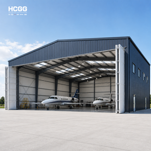 <span class=keywords><strong>Hangar</strong></span> d'avion en structure acier entièrement conçu Q355, grande portée, entrepôt de stockage d'avions préfabriqué et installé - Product Image 1