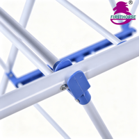 FIRST HORSE Séchoir à linge pliable multifonction en métal, essentiel pour la maison, support à vêtements réglable pour intérieur et extérieur