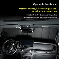 Pare-soleil de voiture BAIC 212T en aluminium empilé à 90 %, protection solaire, rideaux de protection pour le camping, protection de la vie privée dédiée