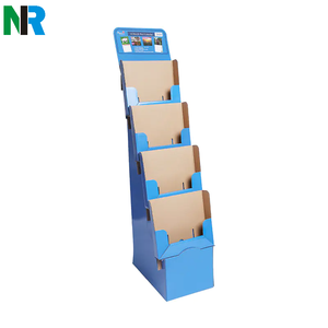 Bán buôn tùy chỉnh in logo sóng đứng hiển thị các tông cho cửa hàng bán lẻ/Bánh mì Rack hiển thị kim loại - Product Image 4