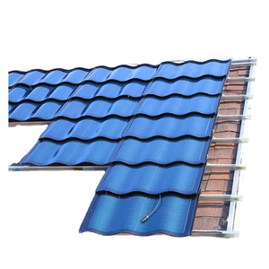 Sistema de <span class=keywords><strong>Tejas</strong></span> <span class=keywords><strong>Solares</strong></span> Curvas a <span class=keywords><strong>Precio</strong></span> de Fábrica, Teja Fotovoltaica de Silicio Monocristalino de 60W con 23-25% de Eficiencia para Villas y Resorts - Product Image 1