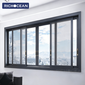 Ventanas Corredizas de Aluminio con Doble Acristalamiento, Resistentes al Agua, de Vidrio Templado, Personalizadas por RICHOCEAN - Product Image 5