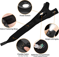Lampe de poche LED rechargeable par USB à deux doigts Gants Lampe de poche de nuit pour la réparation en plein air Pêche Camping Light