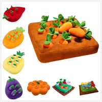 2025 nueva tendencia juguete personalizado diferentes verduras Ocultar y buscar zanahoria suave niños juguetes educativos para niños de edad temprana