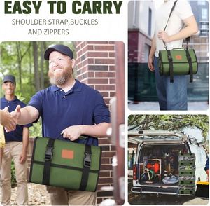 Bolsa de Herramientas Enrollable con Muestra Gratis, Organizador de Llaves, Organizador de Herramientas Multiusos, Bolsa de Herramientas para Motocicleta y Automóvil - Product Image 2