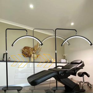 Fosoto Sliding Wheels for Half <strong>Moon</strong> Light Luna Ring <strong>Lamp</strong> Arc Lash Light With Phone Clip Photography Lighting for Eyelash - Product Image 2