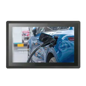 industrial WIN os fanless pc 15.6 inch embedded ip65 waterproof all in on pc kiosk touch screen panel pc computer