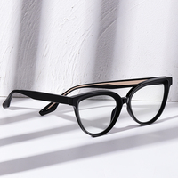 Trendy Cat Eye Acetate & TR90 Montures de lunettes pour femmes Blue Light Blocking Computer Style Lunettes Nouveau