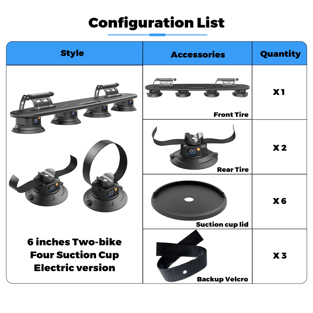 6-Inch Four Suction Cup Electric Series
