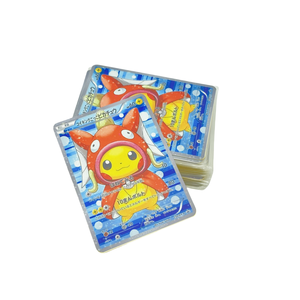 Tarjetas de Juego Pokémon Doradas de Metal Personalizadas, Listas para Enviar, Tarjeta Coleccionable Original de Pikachu Grueso - Product Image 5
