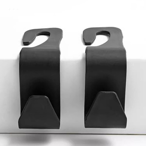 <b>Car</b> Headrest <b>Hook</b> Plastic Single <b>Hook</b> For Rear Seat Phone Holder With Storage Pocket - Product Image 4