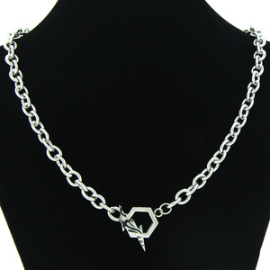 Sweet Cool <b>Titanium</b> Steel 0 <b>Chain</b> Necklace Accessory Neck <b>Chain</b>, Geometric Buckle Clavicle <b>Chain</b> Tanjing Fashion Lijing Necklace - Product Image 1