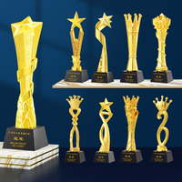 Trophées en métal et résine gravés au laser, de qualité supérieure, avec logo personnalisé, durables, pour la décoration de la maison, les sports et les événements - Prix de gros