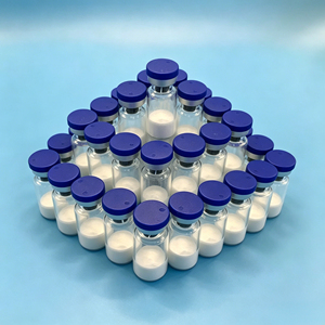 Meilleur prix pour la matière première cosmétique de qualité supérieure, pureté 99 %, poudre bleue de tripeptide de cuivre-1, flacons GHK-CU 50 mg, fournisseur fabricant - Product Image 1