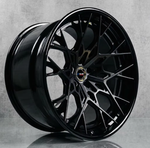 Cerchi in Lega di Alluminio Forgiati FSB 17-24 Pollici 5x112/5x114.3/5x120 Design Concavo Finitura Nera 1/2 Pezzi per Corvette - Product Image 1