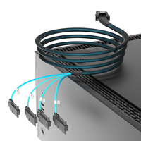 Câble interne de serveur SFF-8087 Mini SAS vers 4 ports SFF-8482 SAS 29 broches pour contrôleur RAID, connecte 4 disques durs SAS
