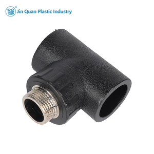 Accesorios de tubería de HDPE de suministro de fábrica OEM, tamaños de 12mm y 50mm, conector en PN16 T, reductor de rosca hembra macho, fundición de superficie lisa - Product Image 1