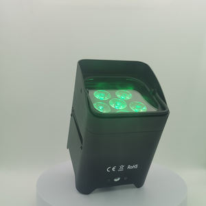 6x18W RGBWA UV LED Par peut DMX Rechargeable DJ mariage Uplights batterie alimentée sans fil lumière de scène - Product Image 2