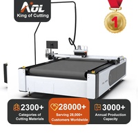 Máquina de Corte CNC de Alta Precisión AOL con Cuchilla Oscilante y Alimentación Automática para Cartón, Cuero, Tela, Espuma y Cajas de Cartón