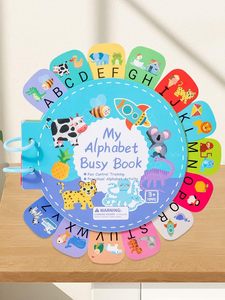 Livre d'activités sensorielles Montessori en carton <span class=keywords><strong>pour</strong></span> <span class=keywords><strong>l</strong></span>'école à domicile et la maternelle, avec mon alphabet, <span class=keywords><strong>pour</strong></span> enfants, <span class=keywords><strong>pour</strong></span> <span class=keywords><strong>l</strong></span>'intérieur et les voyages - Product Image 1