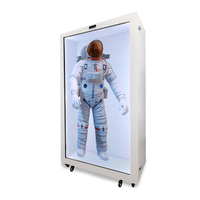 Écran transparent 3D à projection holographique avec ventilateur holographique et écran tactile capacitif 10 points, garantie 1 an
