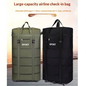 Sac de voyage extensible 22 <span class=keywords><strong>25</strong></span> 31 pouces, sac de transport pour l'enregistrement à l'aéroport, pliable, grande capacité, S M L, sac à dos extra large, <span class=keywords><strong>bagage</strong></span> de rangement avec roulettes - Product Image 4