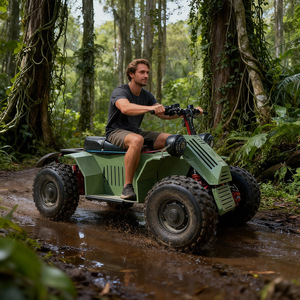 Motocicleta Eléctrica Todoterreno 4x4 con Batería de Litio de 20000W, Velocidad Máxima de 100km/h, Capacidad de Ascenso de 35°, Doble Suspensión Extrema - Product Image 3