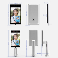 EASCO - Terminal de Reconocimiento Facial de 8 Pulgadas, Máquina Biométrica de Control de Asistencia para Empleados, Control de Acceso por Reconocimiento Facial