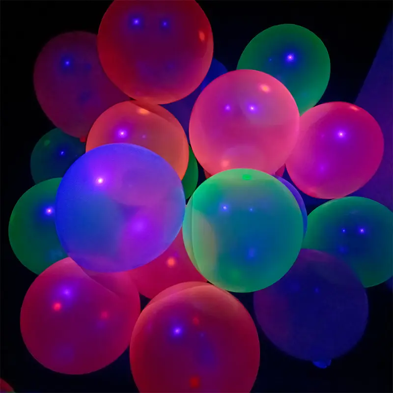 บอลลูนเรืองแสง10นิ้ว1.5กรัมนีออนเรืองแสง-In-The-Dark มินิน้ำยางบอลลูนพรรคตกแต่ง