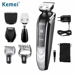 Kemei бритва аккумуляторная электромашинка для стрижки волос, KM-1832 5 в 1 машинка для стрижки волос бритва триммер для носа триммер для волос на теле 5 в 1