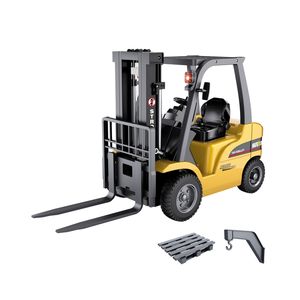 Huina 1/10 Scale 8ช่องสัญญาณรีโมทคอนโทรลรถยกวิศวกรรมชาร์จไฟฟ้า2.4GHZ RC Excavator Toy - Product Image 1