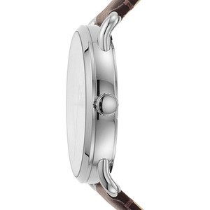 Reloj de Hombre de 42 mm con Caja Delgada y Correa de Cuero Genuino, Movimiento de Cuarzo con Pantalla Analógica de 3 Agujas - Product Image 6