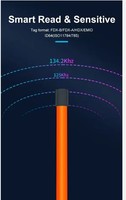 Escáner de mano tipo palo 134,2 kHz Rfid vaca Microchip Etiqueta de oreja lector de caballo Universal Rfid ganado Etiqueta de oreja lector de palo