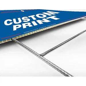 Placa de sinalização PP de quintal para publicidade digital promocional ao ar livre com serviço personalizado