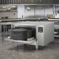 Cuiseur à riz commercial professionnel de grande capacité cuiseur à riz électrique en acier inoxydable équipement de machines de cuisine en aluminium