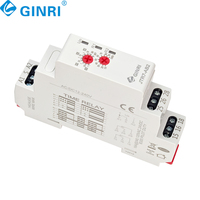 Mini relais temporisé AC/DC12V-220V ON/OFF, temps de retard, 16A, 2xSPDT, fonction unique