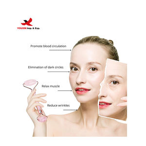 Juego de Rodillo de Jade y Gua Sha FENGFLY con Logotipo Personalizado, 2 Piezas, Rodillo de Masaje Facial de Plástico con Aceite, Precio Bajo por Compra Combinada - Product Image 3