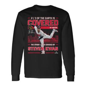 Camiseta de manga larga Steven Kwan Cleveland Baseball Mlbpa 38 - Product Image 1