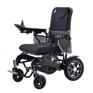 Silla de ruedas de aleación de aluminio, silla de ruedas eléctrica ligera plegable portátil para adultos 60111-L029 - Product Image 2