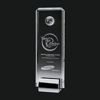 2016 Best qualität plexiglas klar glas trophy award