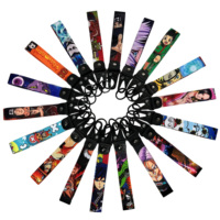 Mixte Anime 200 Designs Logo Cuir Aigle Bec Porte-clés Accessoires DBZ Luffy Bleach Moto Aigle Bec Poignet Porte-clés