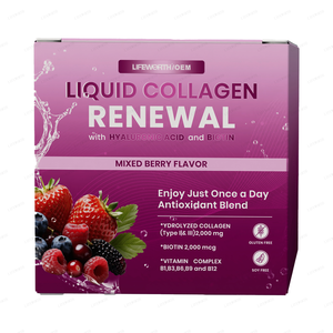 Lifeworth <strong>Collagen</strong> Peptides <strong>Liquid</strong> <strong>Collagen</strong> Shots <strong>Supplements</strong> for Adult Women's Skin Brightening Hair &amp; Nail Wellness Beauty - Product Image 2