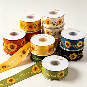Ruban imprimé personnalisé pour Noël, certifié BSCI, fabriqué au Vietnam, avec boîte de présentation PDQ pour la vente au détail en supermarché - Product Image 2