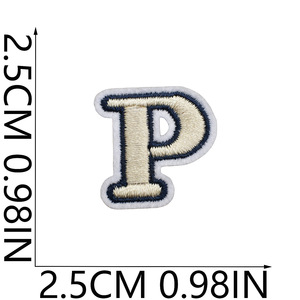 Mini Patchs Brodés en Polyester avec Lettres Anglaises, Autocollants Numériques de Petite Taille pour Vêtements, Sacs, Emballages Décoratifs - Product Image 6