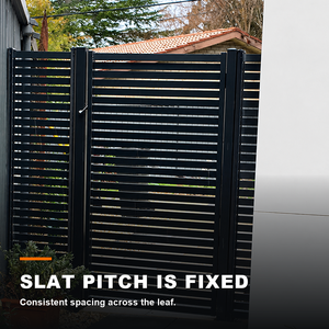 Galvanized Steel Fence Sliding Gate Automatic Opener Complete Fence Package for Villa Driveway - Product Image 2