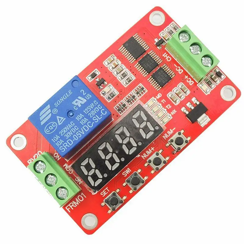 FRM02 DC 5V 12V 24V 2CH Multifungsi Modul Kontrol Cahaya Photoresistor Memicu Time Delay Relay DRM04 4CH