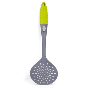 Food Grade Silicone Slotted Turner Heat Resistant Non Scratch Long Handle Skimmer Spatula For Frying Cooking - Product Image 1